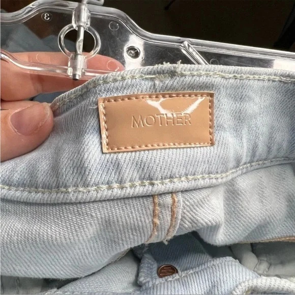 MOTHER The Pixie Tomcat Ankle Button Fly Jeans Pina Colada Paradise Size 25 - Picture 10 of 15